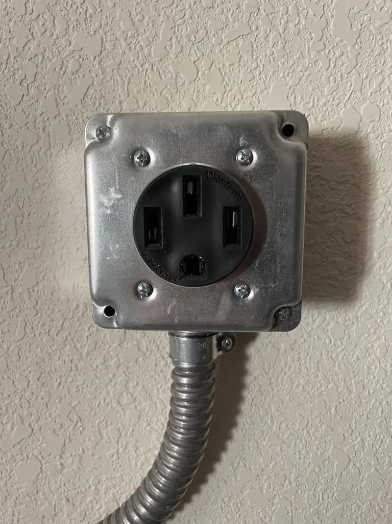 NEMA 14-50 outlet installed for Electrical Panel Upgrade in Larkspur